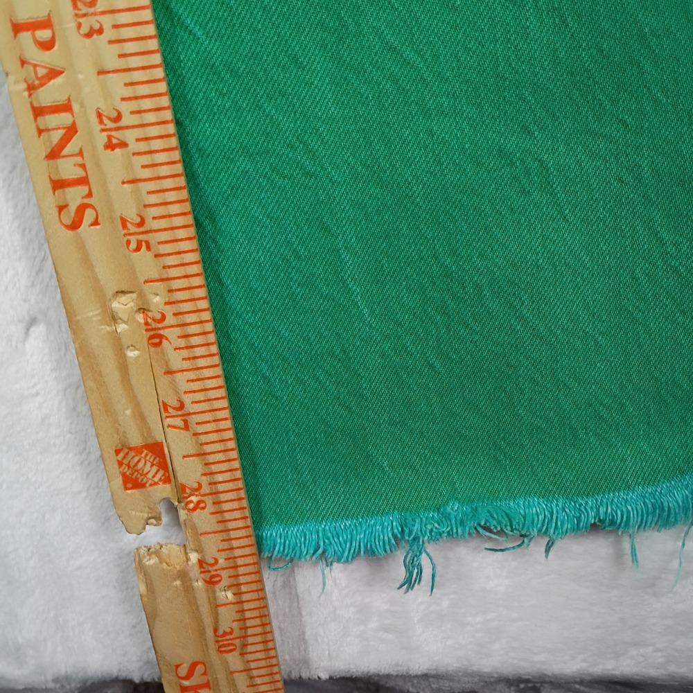 Zara Green High Waisted Wide Leg Jeans Raw Hem Size 4 MEX 26 Kelly Green Denim - Picture 5 of 6